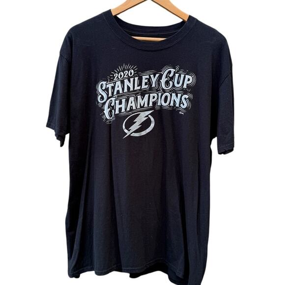 Tampa Bay Lightning Stanley Cup Champions 2020 Autograph shirt Size XL - Picture 1 of 5